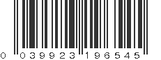 UPC 039923196545