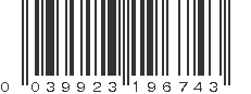 UPC 039923196743