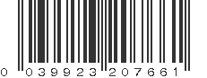 UPC 039923207661