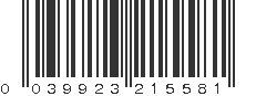 UPC 039923215581