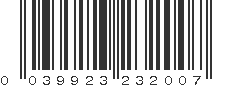 UPC 039923232007