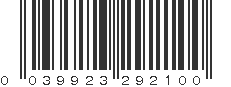 UPC 039923292100