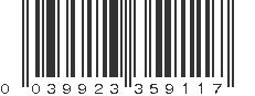 UPC 039923359117