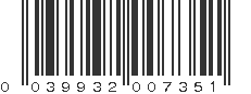 UPC 039932007351