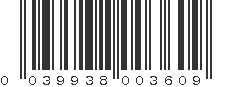 UPC 039938003609