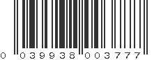 UPC 039938003777