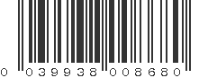 UPC 039938008680