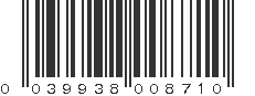 UPC 039938008710