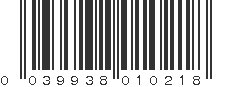 UPC 039938010218