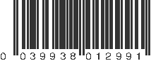 UPC 039938012991