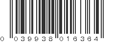 UPC 039938016364