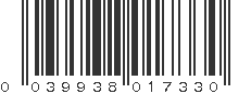 UPC 039938017330