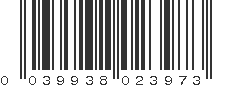 UPC 039938023973