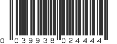 UPC 039938024444