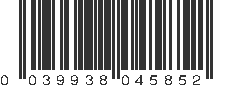 UPC 039938045852