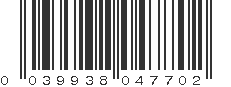 UPC 039938047702