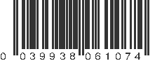 UPC 039938061074