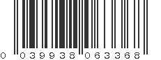 UPC 039938063368