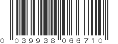 UPC 039938066710