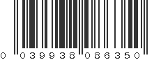 UPC 039938086350