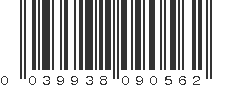 UPC 039938090562