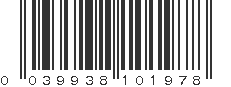 UPC 039938101978