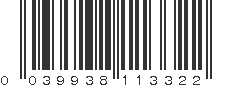 UPC 039938113322