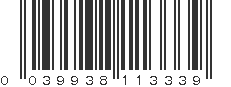 UPC 039938113339