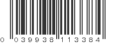 UPC 039938113384