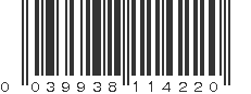 UPC 039938114220