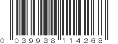 UPC 039938114268