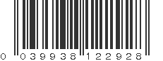 UPC 039938122928