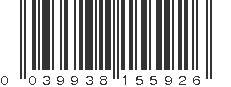 UPC 039938155926