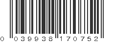 UPC 039938170752