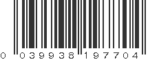 UPC 039938197704