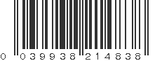 UPC 039938214838