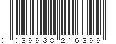 UPC 039938216399