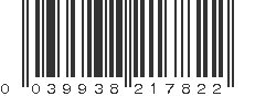 UPC 039938217822