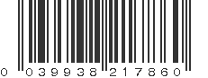 UPC 039938217860