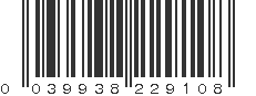 UPC 039938229108