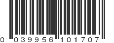 UPC 039956101707