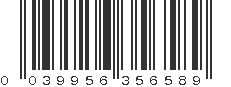 UPC 039956356589