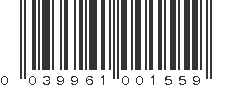 UPC 039961001559