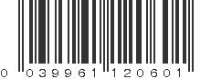 UPC 039961120601