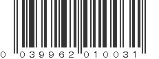 UPC 039962010031