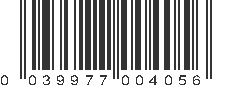 UPC 039977004056