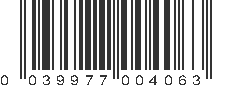 UPC 039977004063