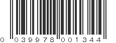 UPC 039978001344