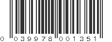 UPC 039978001351