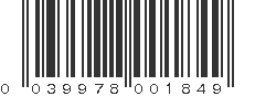 UPC 039978001849